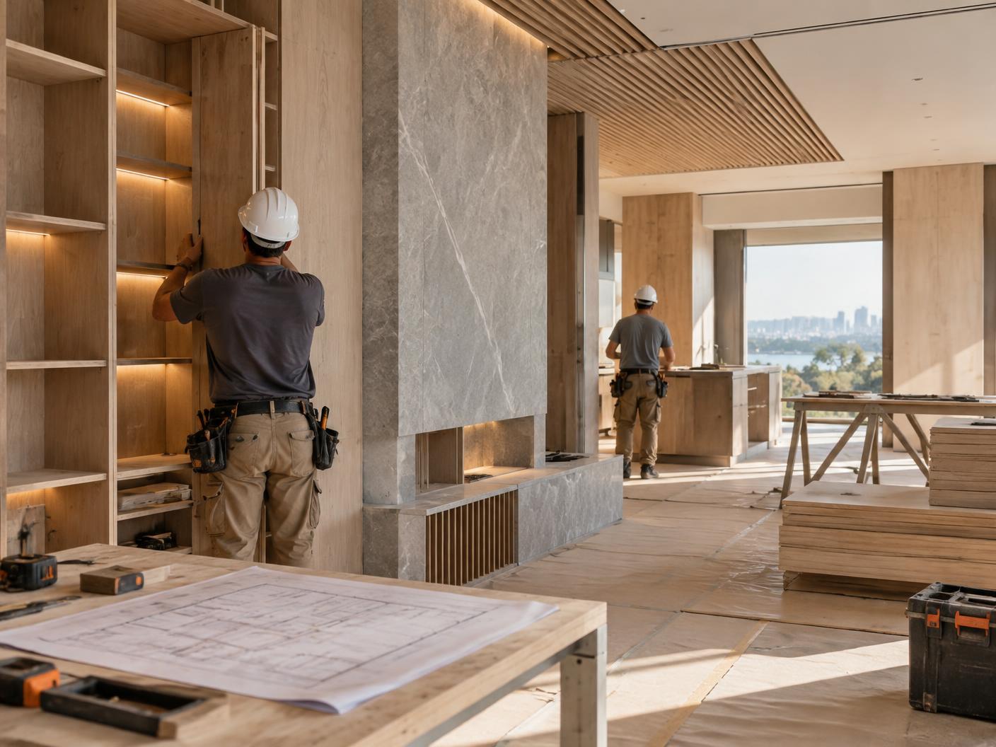 Execução de obras em ambiente contemporâneo